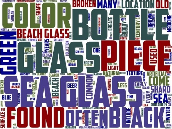 Sea Glass Wordart Book Cover