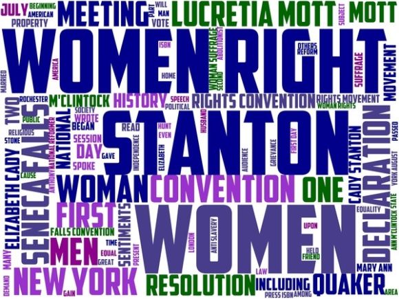 Seneca Falls Wordart Tie Dye